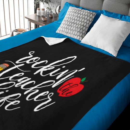 Discover Teachers Rockin' The Teacher Life Baby Blankets