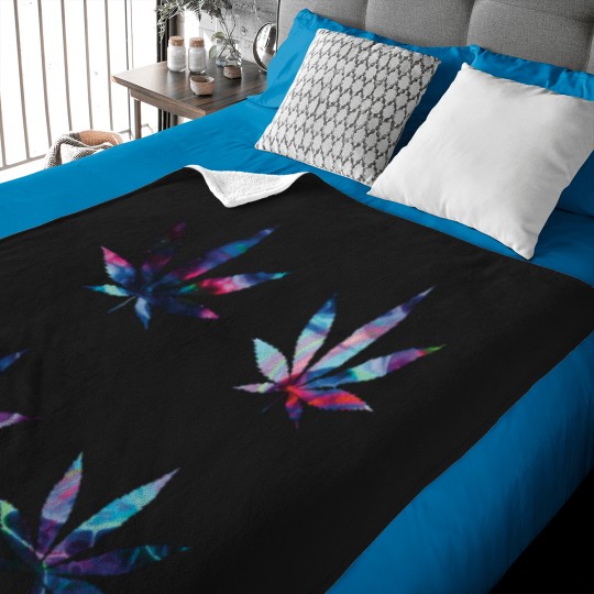 Discover Psychedelic Colors Marijuana Leaf Pattern 4Multipack Version 11 Active Baby Blankets
