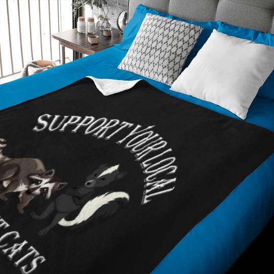 Discover Street catsracoonstreet cats Cycling Bicycle Funny Mountain Biking Bike And Brew For Men Women Baby Blankets