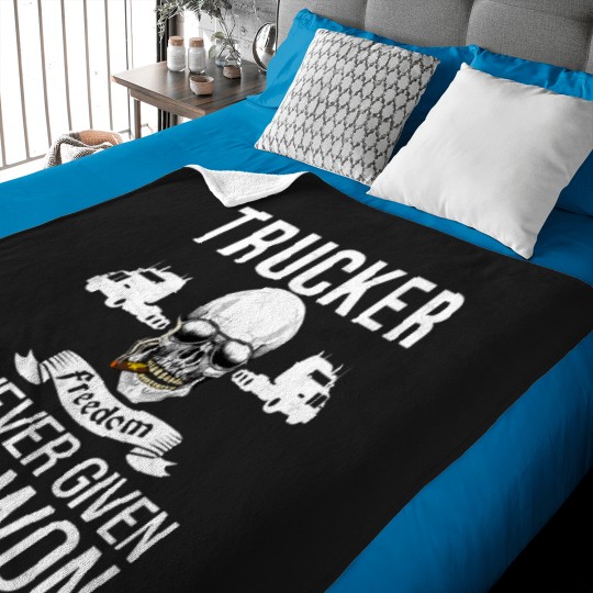 Discover Freedom Is Never Given It Is Won - Truckers Convoy Baby Blankets