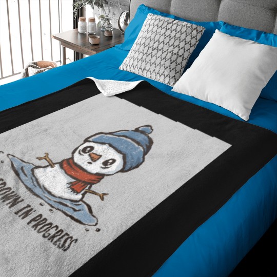 Discover Meltdown In Progress Master Baiter Funny Fishing Wild Boar Vector Zodiac Animal Baby Blankets