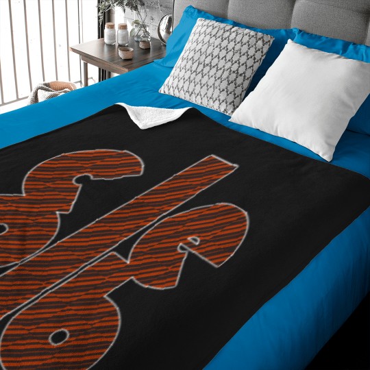 Discover Cleland - orange &amp_ brown Baby Blankets