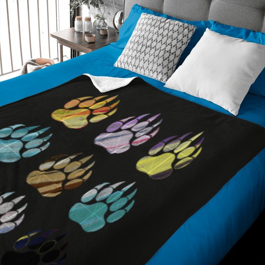 Discover Evolution Paws pastel Baby Blankets