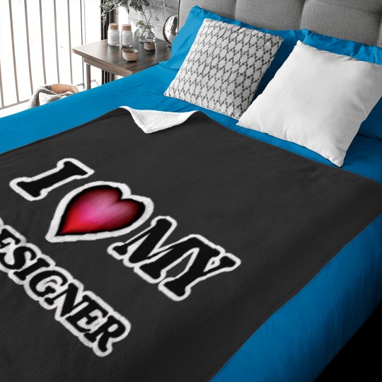 Discover I love my Designer Baby Blankets