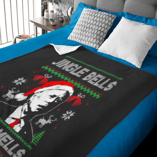 Discover Santa Biden Jingle Bells Biden Smells Ugly Christm Baby Blankets