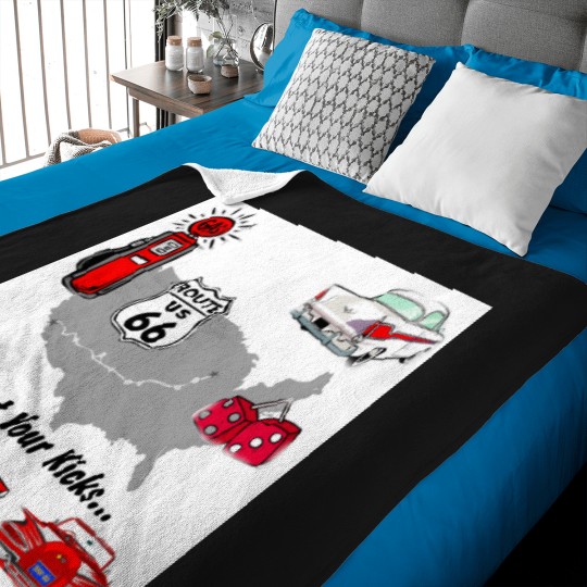 Discover Vintage Get your kicks s and gifts Baby Blankets