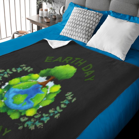 Discover Earth Day Everyday Plant Trees Planet Environmenta Baby Blankets