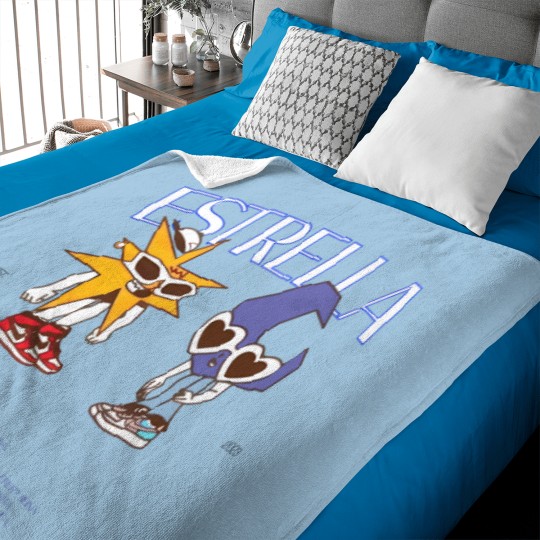 Discover MORA Merch Estrella Album Tracklist Back Design Baby Blankets Mora Graphic Baby Blankets