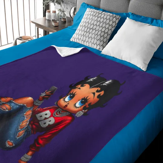 Discover Betty Boop Streetwear Baby Blankets