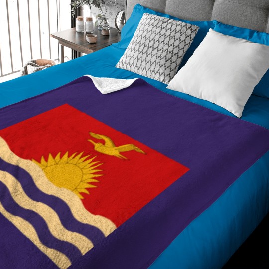 Discover Weathered Kiribati Flag.png Baby Blankets