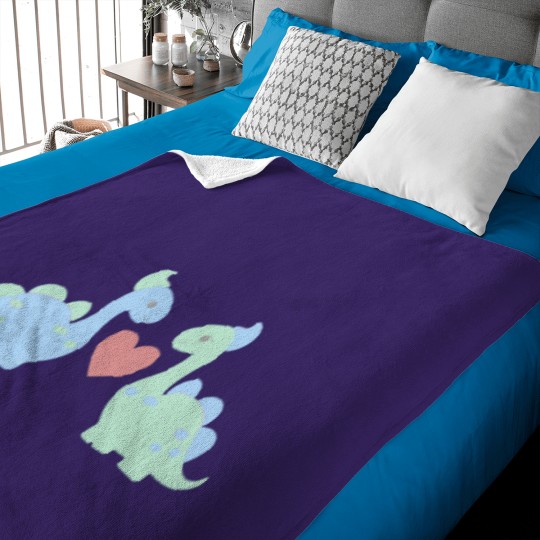 Discover Cute Baby Dinosaur Pastels (2).png Baby Blankets