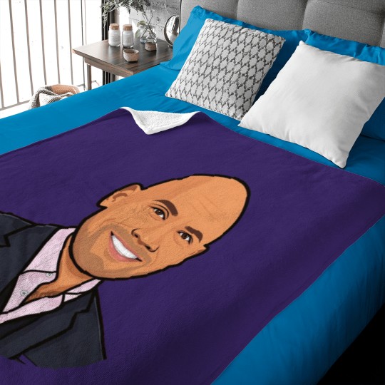 Discover Dwayne Johnson Cartoon Caricature.png Baby Blankets