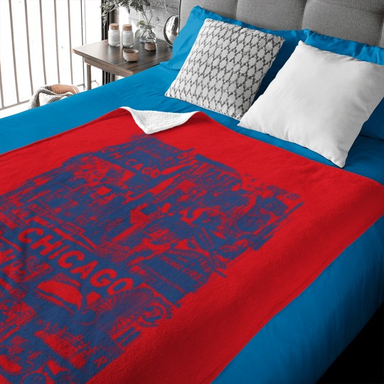 Discover Chicago Windy City Vacation Baby Blankets