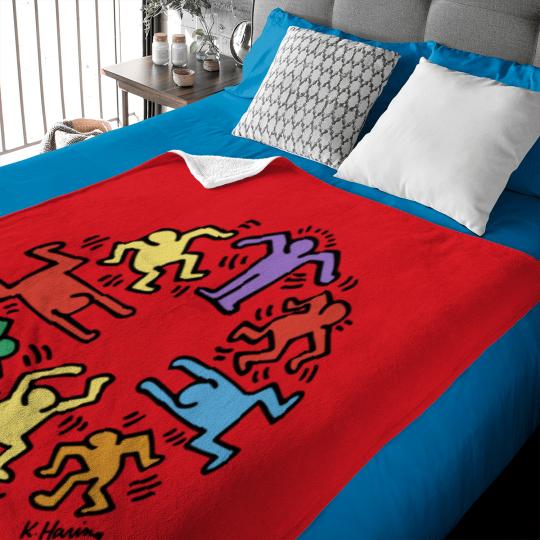 Discover New Vintage Keith Haring Baby Blankets Size USA