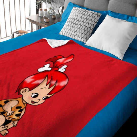 Discover Pebbles Flintstone Baby Blankets