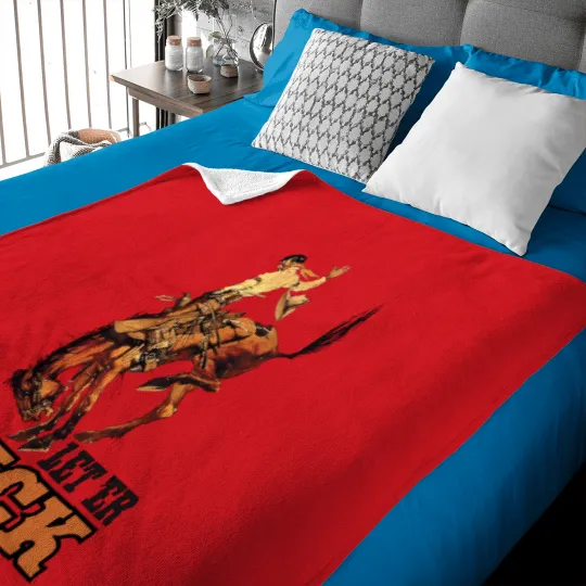 Discover Pendleton Oreon Let 'Er Buck Sticker Baby Blankets