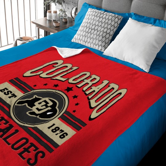 Discover Colorado Buffaloes Football Est 1876 Baby Blankets, University of Colorado Baby Blankets