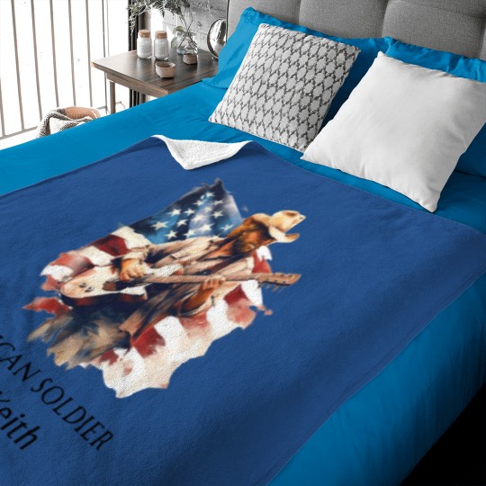 Discover Toby Keith American soldier Baby Blankets