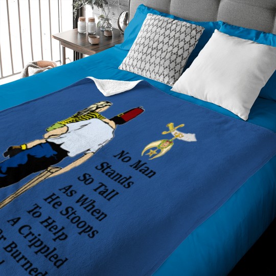 Discover proud to be a shriner help childs emblem masons father's day Baby Blankets