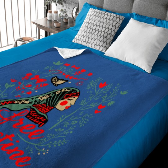 Discover Free Palestine Unisex Baby Blankets