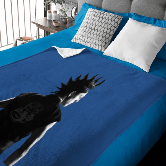 Discover Hawk Cobras Kai in Black and White Baby Blankets