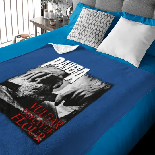 Discover PANERA Vulgar Display Of FLOUR Metal Band Parody Spoof Mayhem Skull Baby Blankets