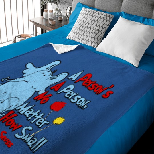 Discover A Person's a Person No Matter How Small, Dr Seuss Baby Blankets