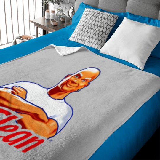 Discover Mr Clean Logo Cleaning Product Fan Baby Blankets
