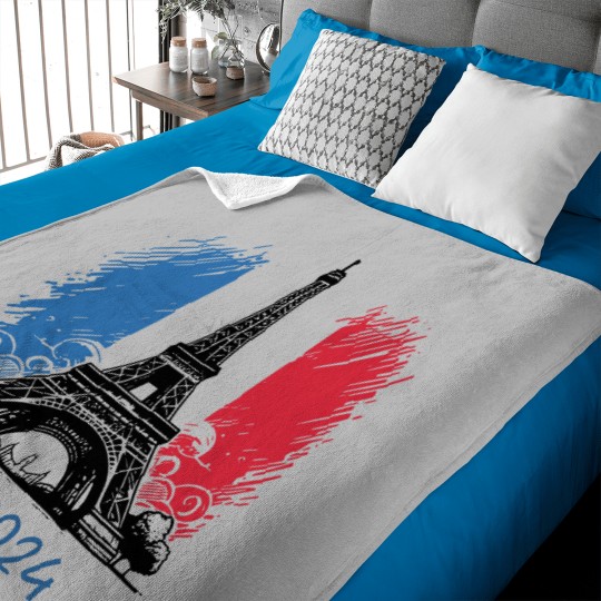 Discover Summer Games, 2024 Paris Olympics, France Baby Blankets