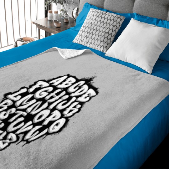 Discover alphabetical graffiti Premium Baby Blankets