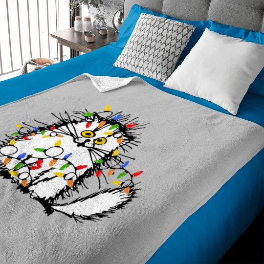 Discover Christmas Funny Cat Baby Blankets, Funny Cat Baby Blankets