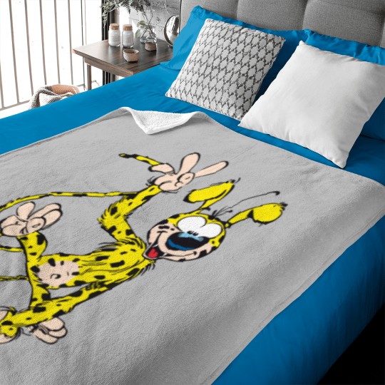 Discover Marsupilami waving Baby Blankets
