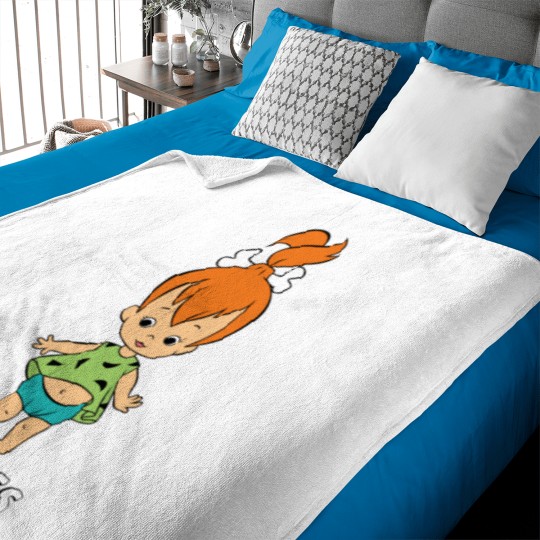 Discover The Flintstones | Pebbles Flintstone Baby Blankets