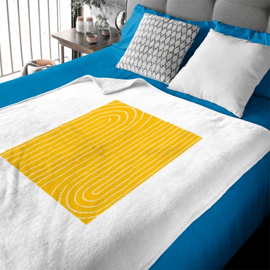 Discover Mid Centurys modern yellow arch Baby Blankets