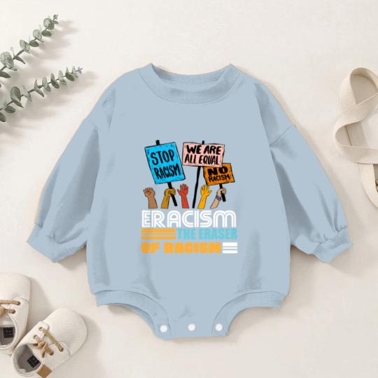 Discover Eracism the Eraser of Racism Black lives matter Baby Romper Sweatshirts