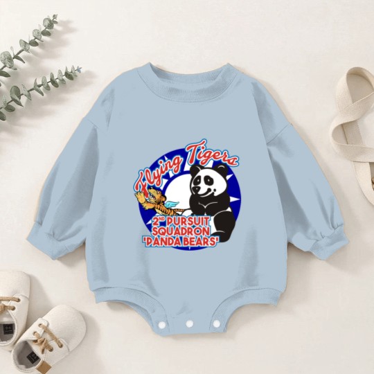 Discover AVG Flying Tigers - 2nd Pursuit 'Panda Bears' Baby Romper Sweatshirts