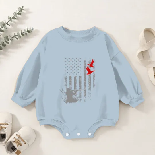 Discover Duck Hunting Baby Romper Sweatshirts