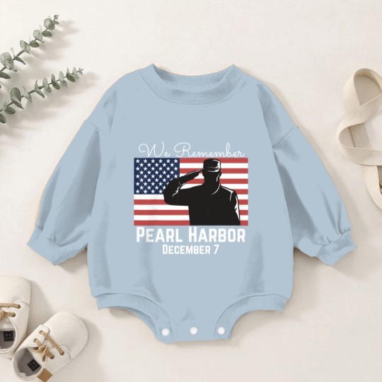 Discover We Remember Pearl Harbor Baby Romper Sweatshirts