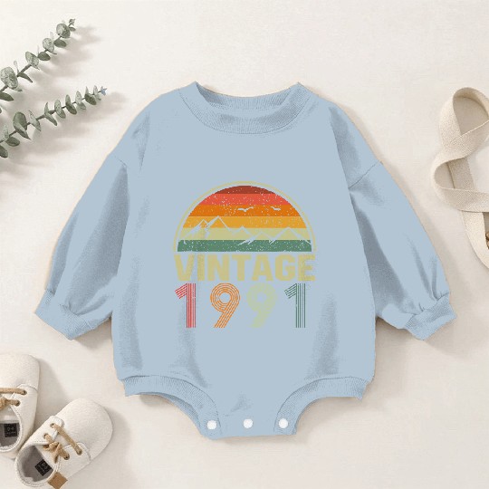 Discover Classic 30th Birthday Gift Idea Vintage 1991 Baby Romper Sweatshirts