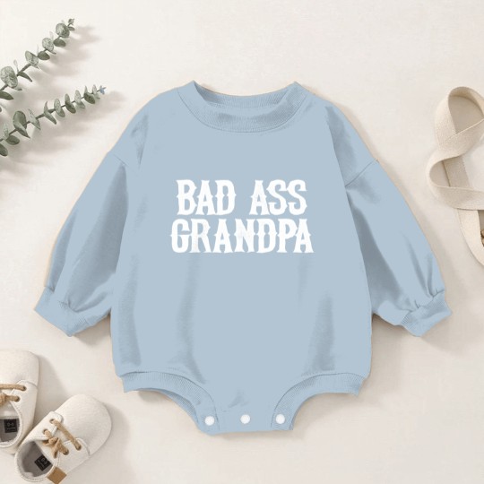 Discover Men's Baby Romper Sweatshirts Bad Ass Grandpa
