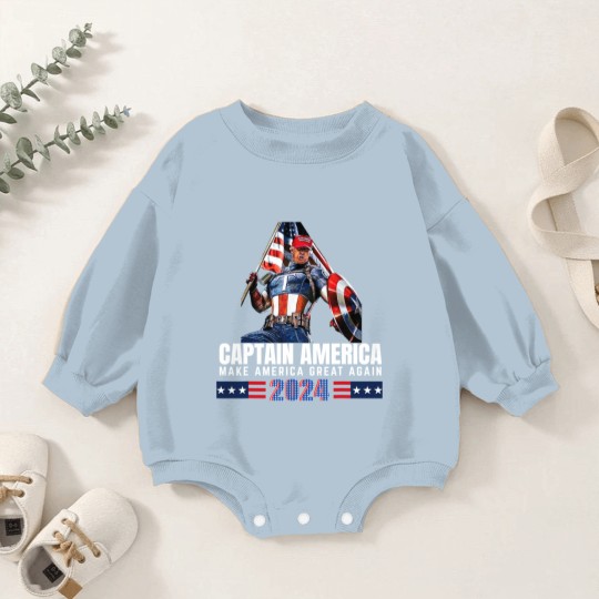 Discover Trump Make American Great Again 2024 Baby Romper Sweatshirts