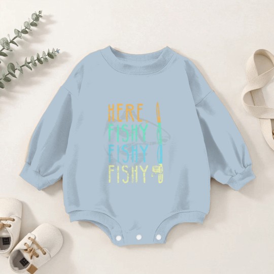 Discover Here Fishy Fishy Fishy Baby Romper Sweatshirts