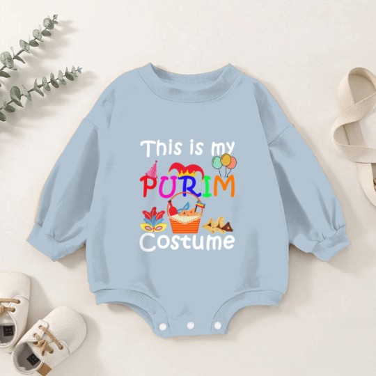 Discover This Is My Purim Costume Jewish Baby Romper Sweatshirts