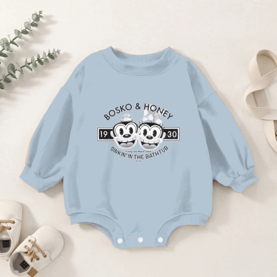 Discover Bosko & Honey - Looney - Baby Romper Sweatshirts