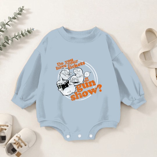 Discover Popeye Gun Show Adult Baby Romper Sweatshirts Baby Romper Sweatshirts