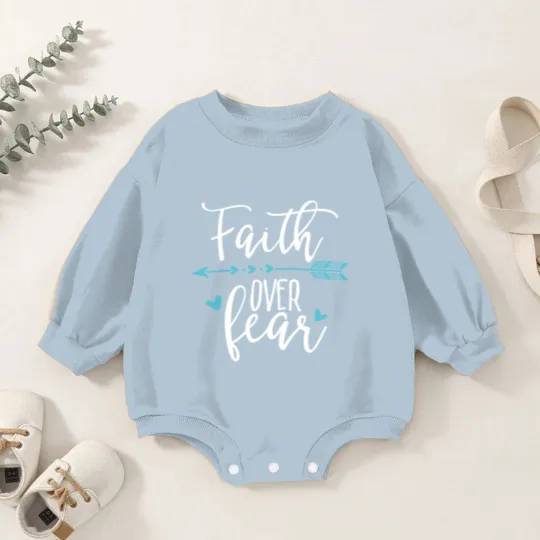 Discover Faith Over Fear - Faith Over Fear Apparel Baby Romper Sweatshirts