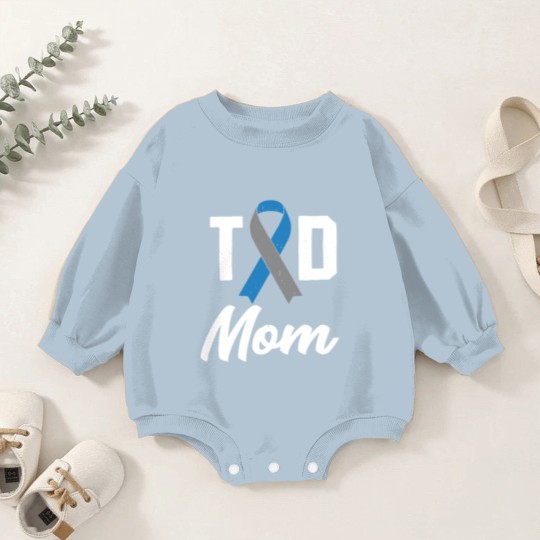 Discover T1D Mom Diabetes Insulin awareness month - Diabetes - Baby Romper Sweatshirts