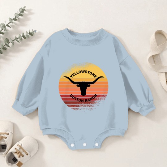 Discover Vintage YStone Ranch Baby Romper Sweatshirts