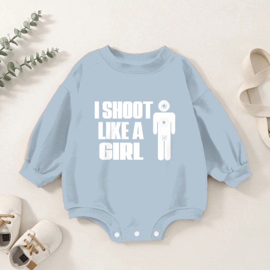 Discover I Shoot Like A Girl - Gun Shooting Funny Gift Baby Romper Sweatshirts