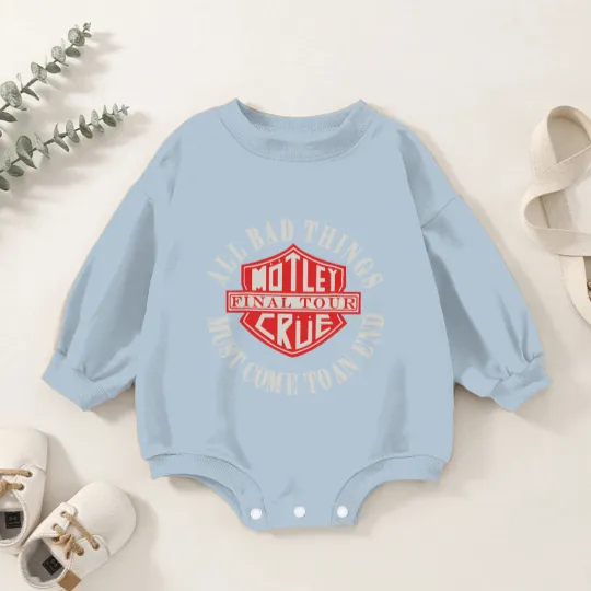 Discover NEW MOTLEY CRUE Final Tour Baby Romper Sweatshirts, Hip Hop Fan Baby Romper Sweatshirts, Rap Music Baby Romper Sweatshirts